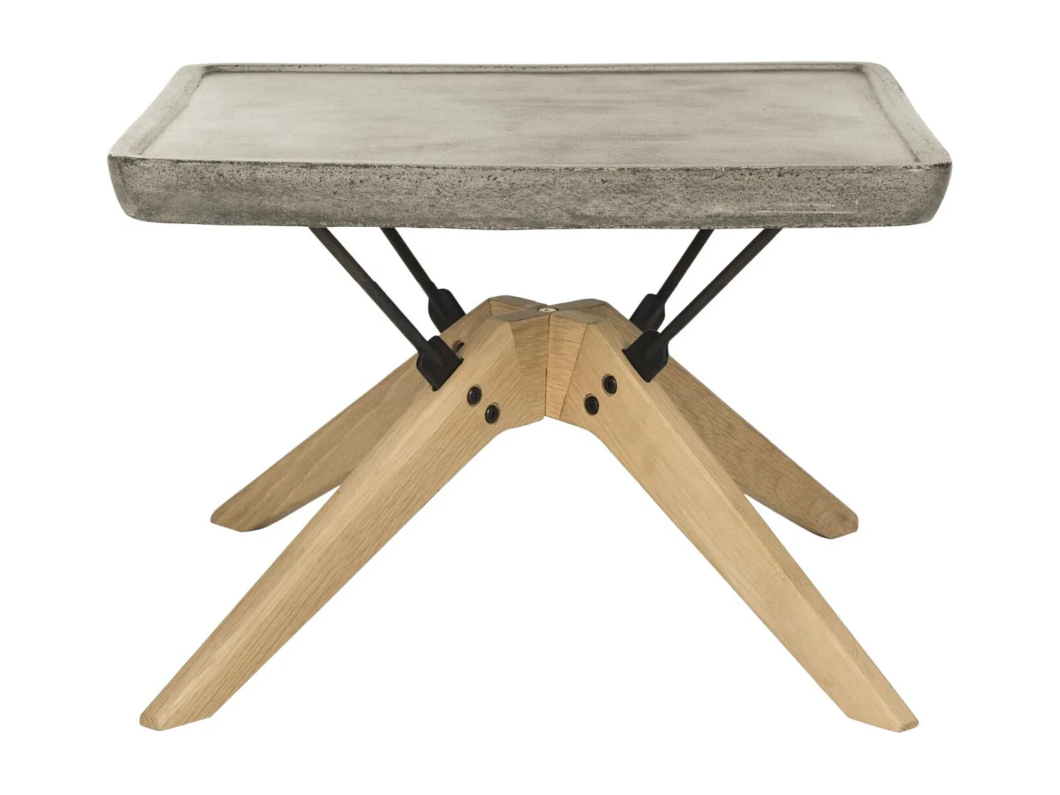 Table basse d'extérieur Foncé Gris 56 x 56 x 37 cm - Jocelyn