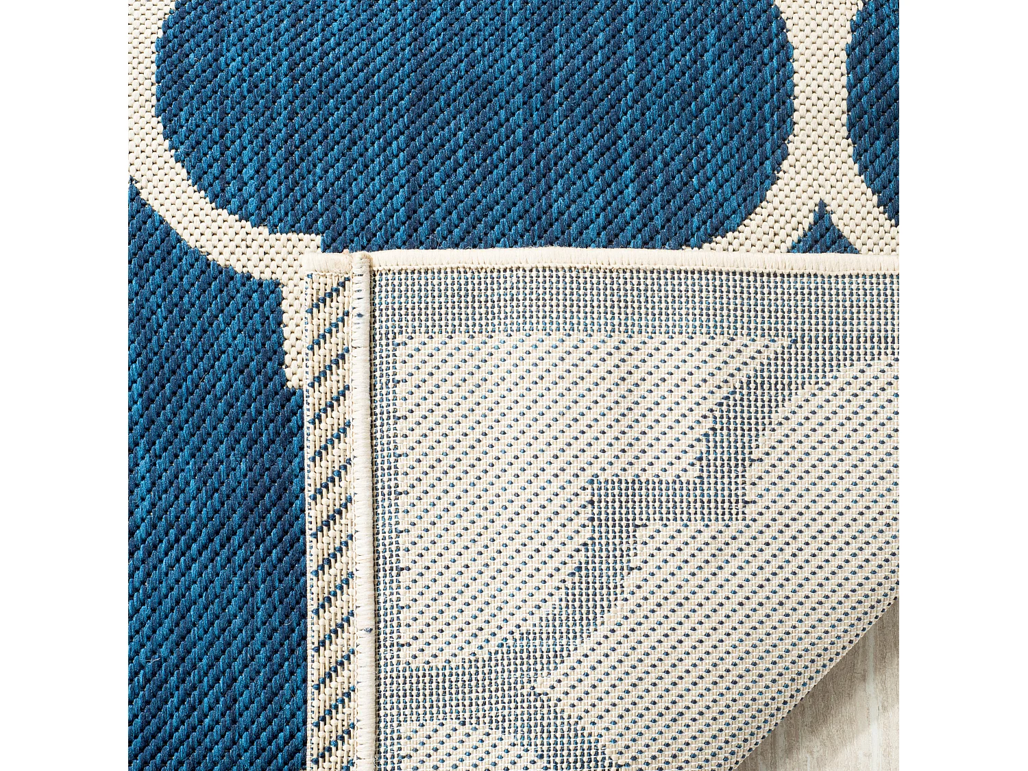 Tapis Bleu Marine/Neutre 122 X 170 cm - Arista
