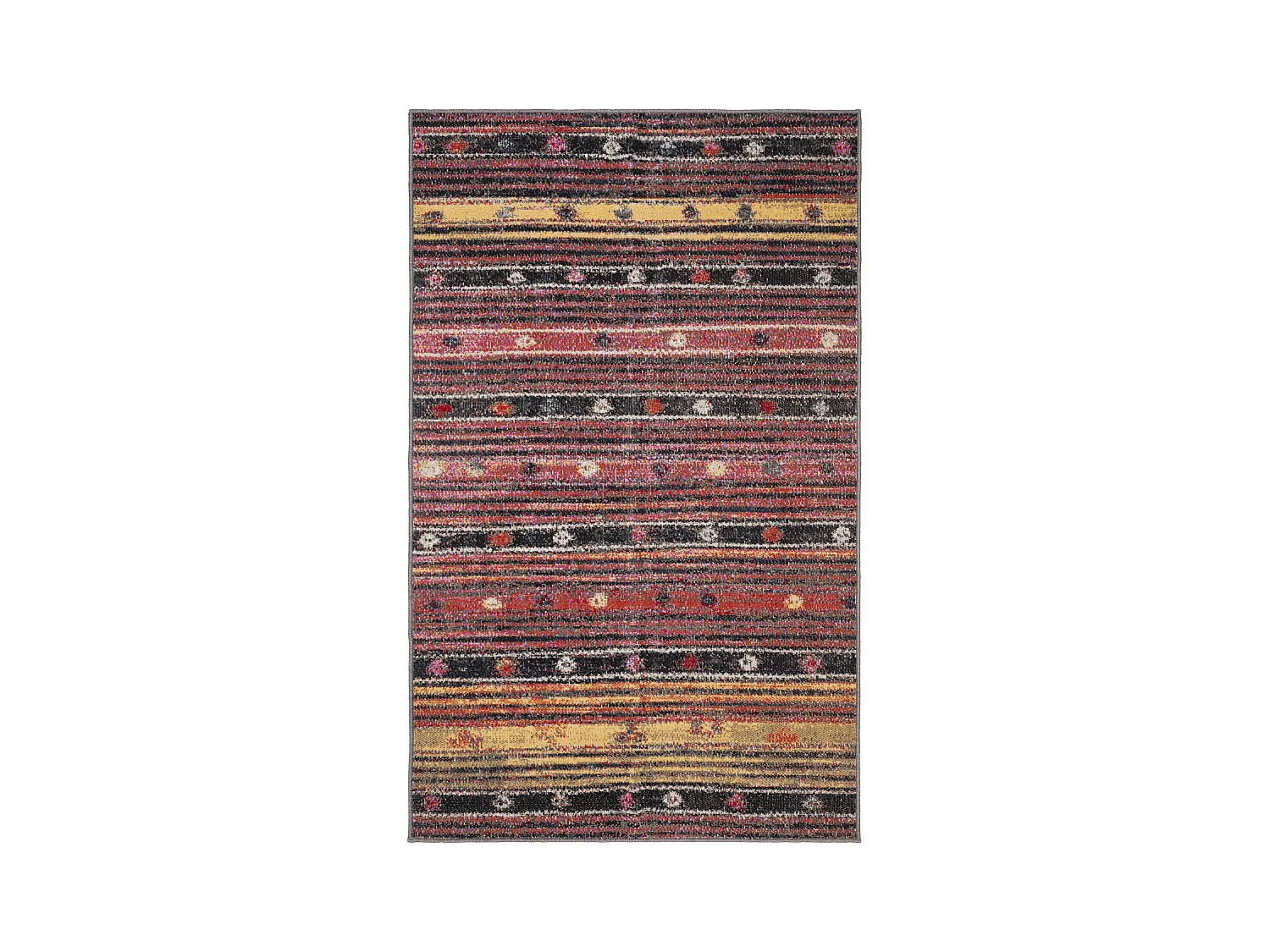 Tapis Marron/Multicolore 91 X 152 cm - Lemoine