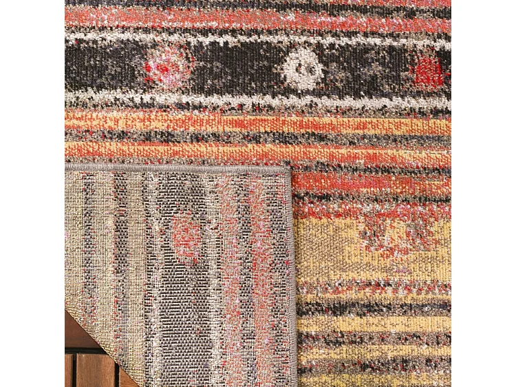 Tapis Marron/Multicolore 91 X 152 cm - Lemoine