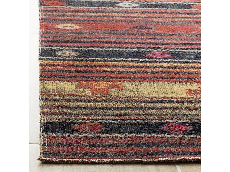 Tapis Marron/Multicolore 91 X 152 cm - Lemoine