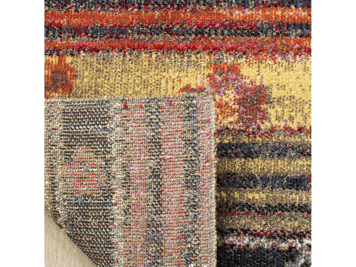 Tapis Marron/Multicolore 91 X 152 cm - Lemoine