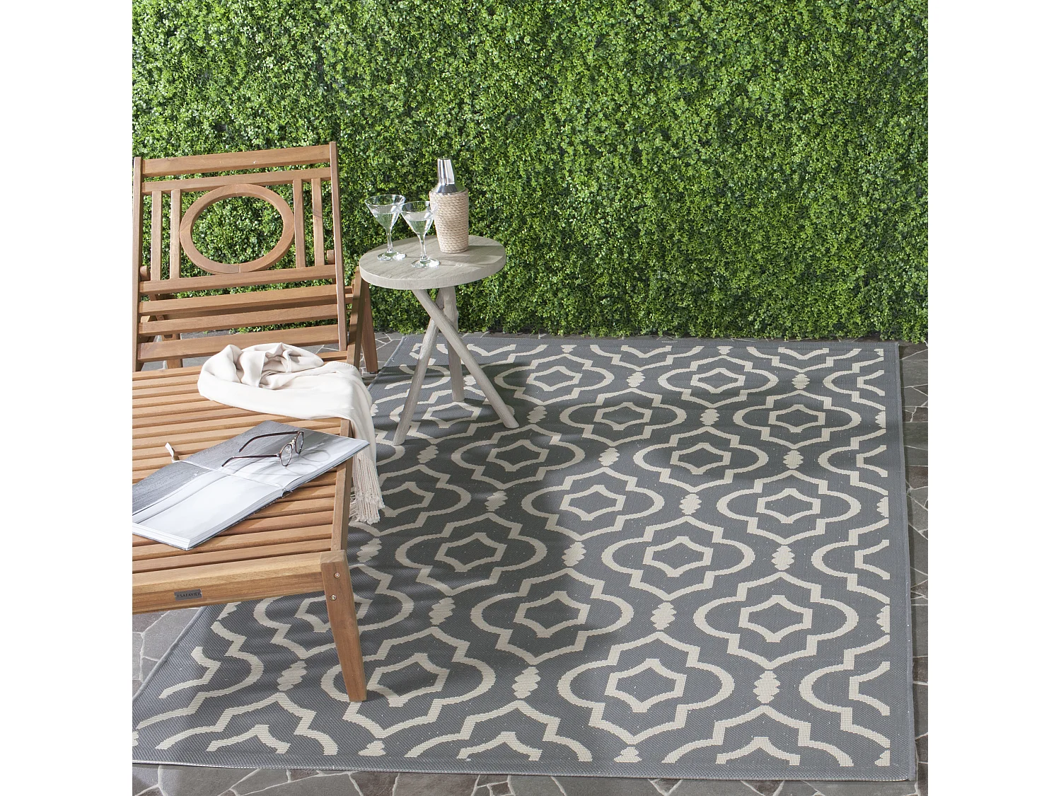 Tapis Gris/Neutre 201 X 290 cm - Mykonos