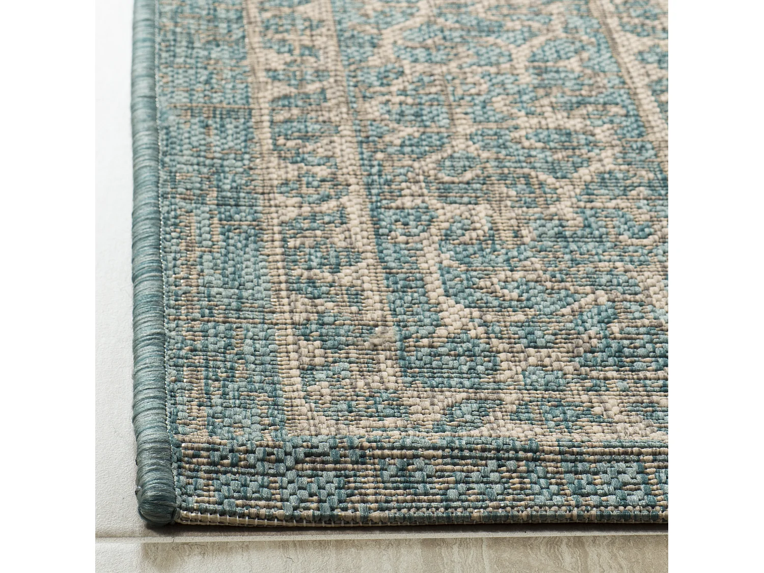 Tapis Gris/Bleu 79 X 152 cm - Amira