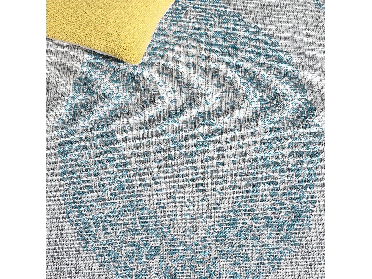 Tapis Gris/Bleu 79 X 152 cm - Amira