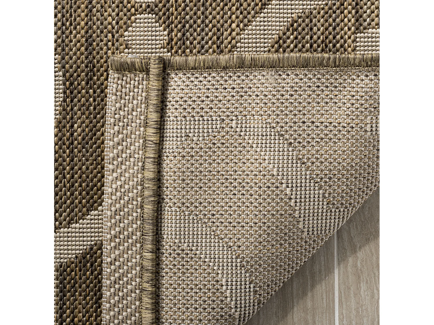 Tapis Marron/Neutre 122 X 170 cm - Mykonos