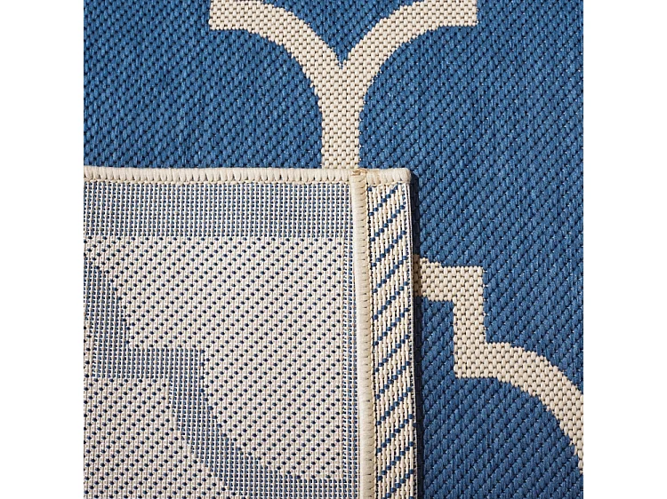 Tapis Bleu/Neutre 79 X 152 cm - Arista