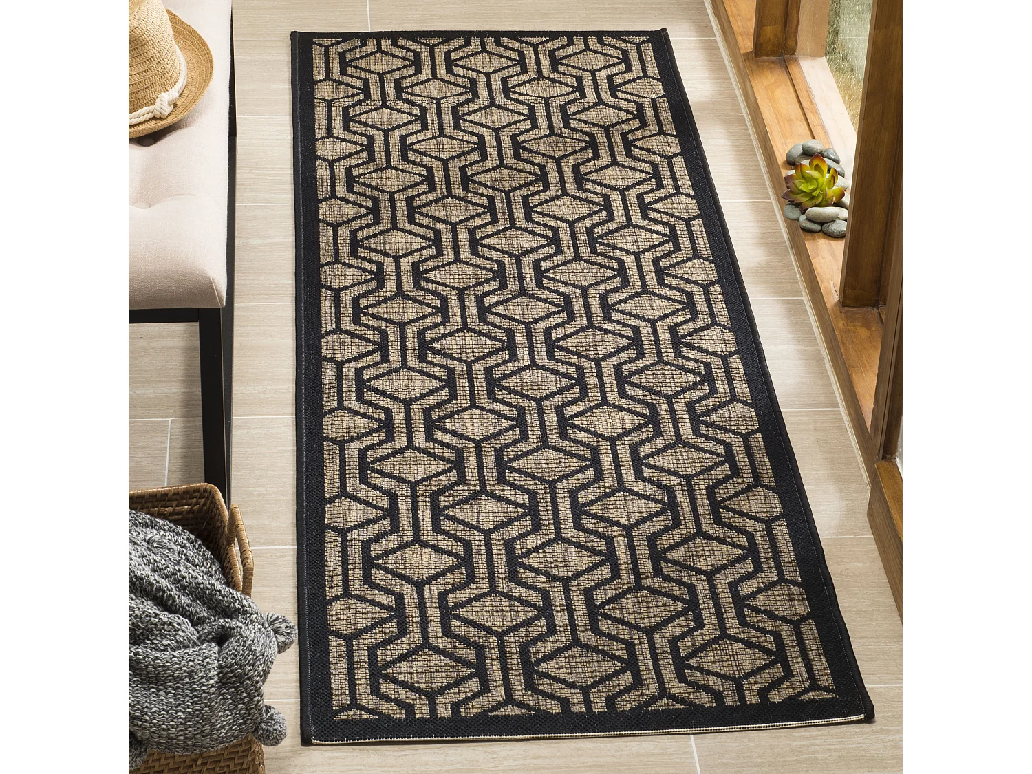 Tapis Marron/Noir 69 X 201 cm - Catalonia