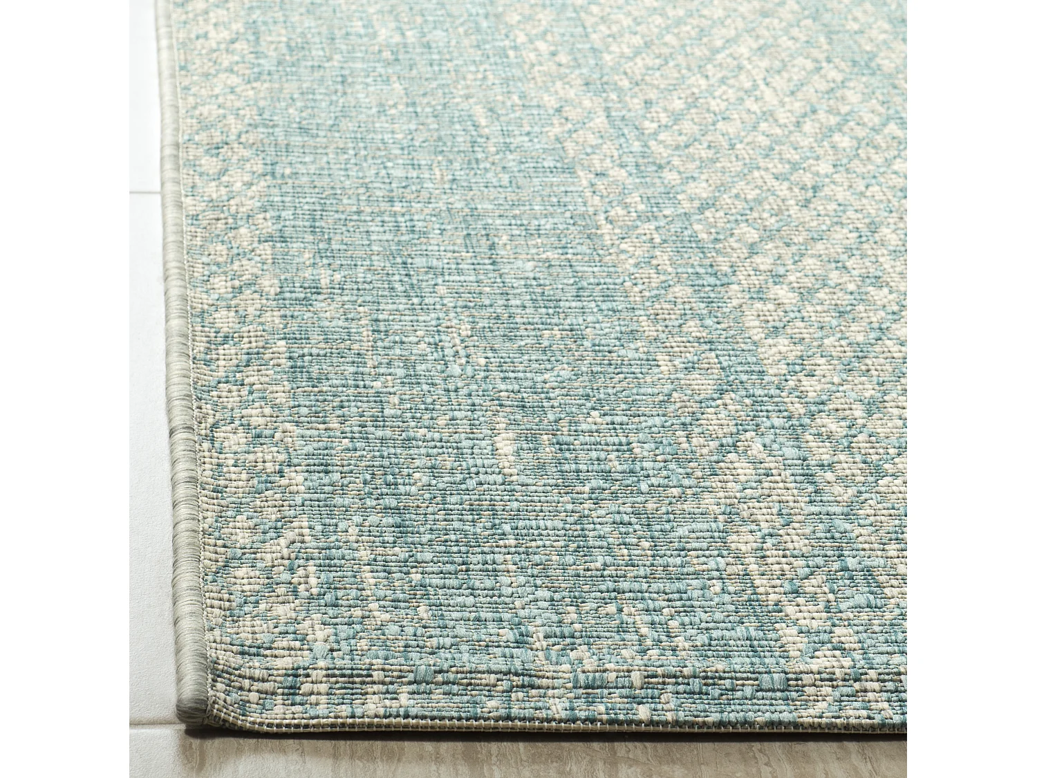 Tapis Gris/Bleu 122 X 170 cm - Rafal