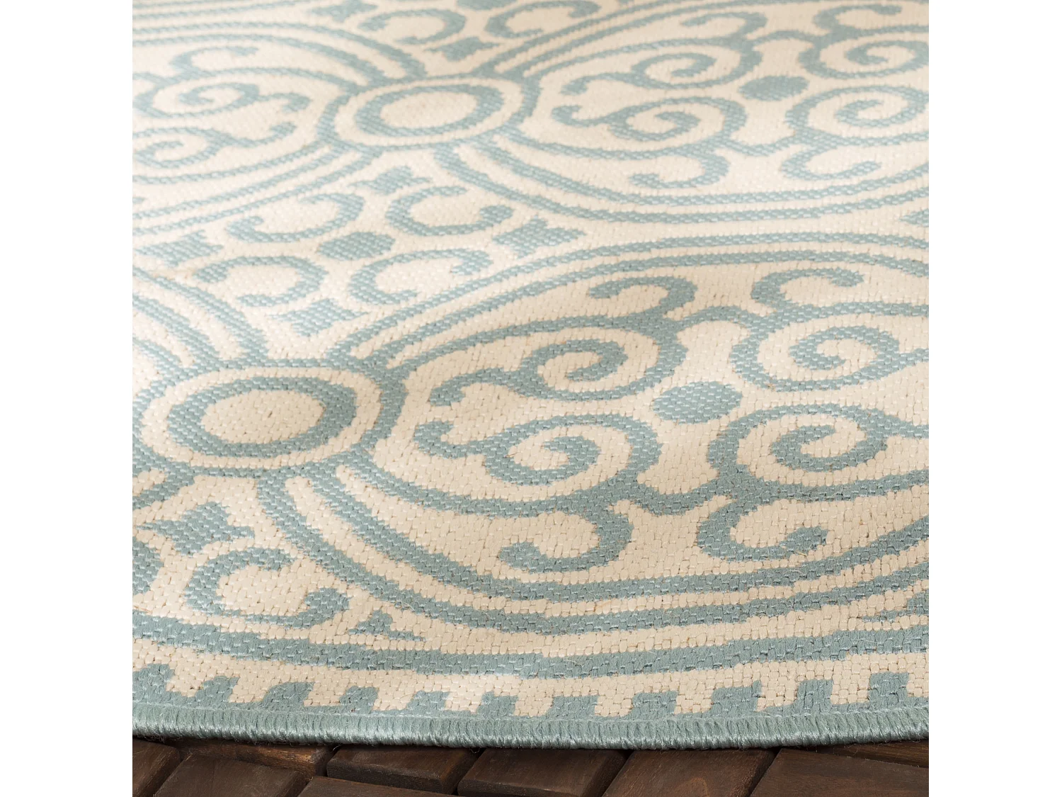 Tapis Bleu/Neutre 91 X 152 cm - Alicudi