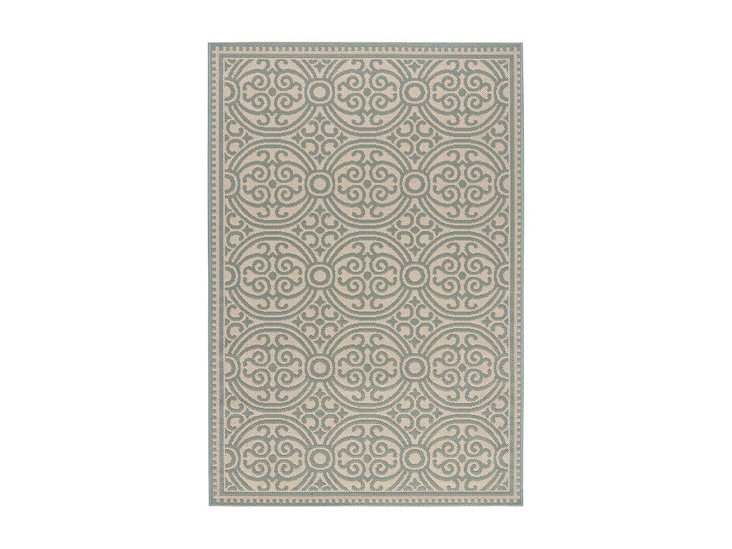 Tapis Bleu/Neutre 91 X 152 cm - Alicudi