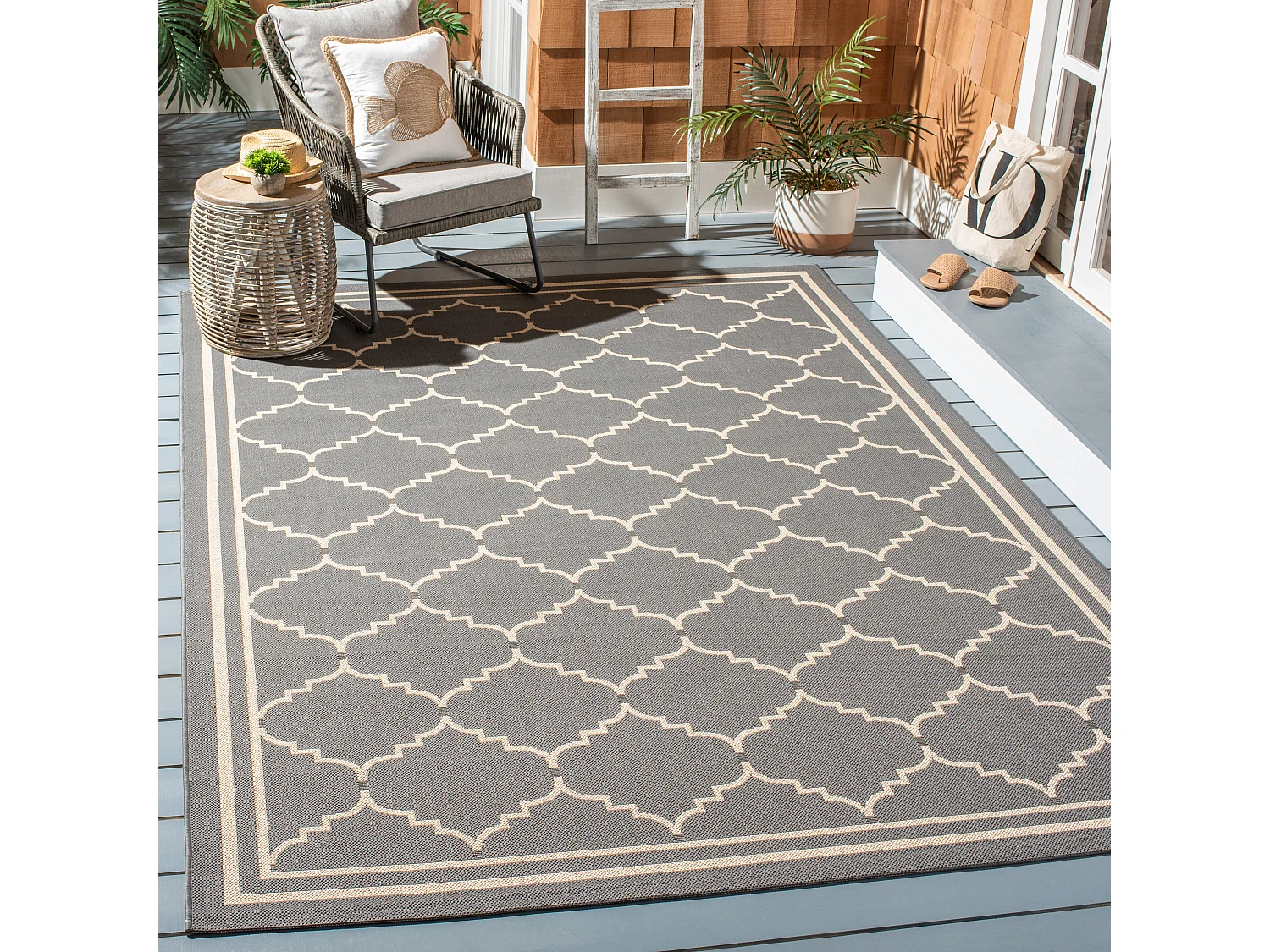 Tapis Gris/Neutre 201 X 290 cm - Oriah