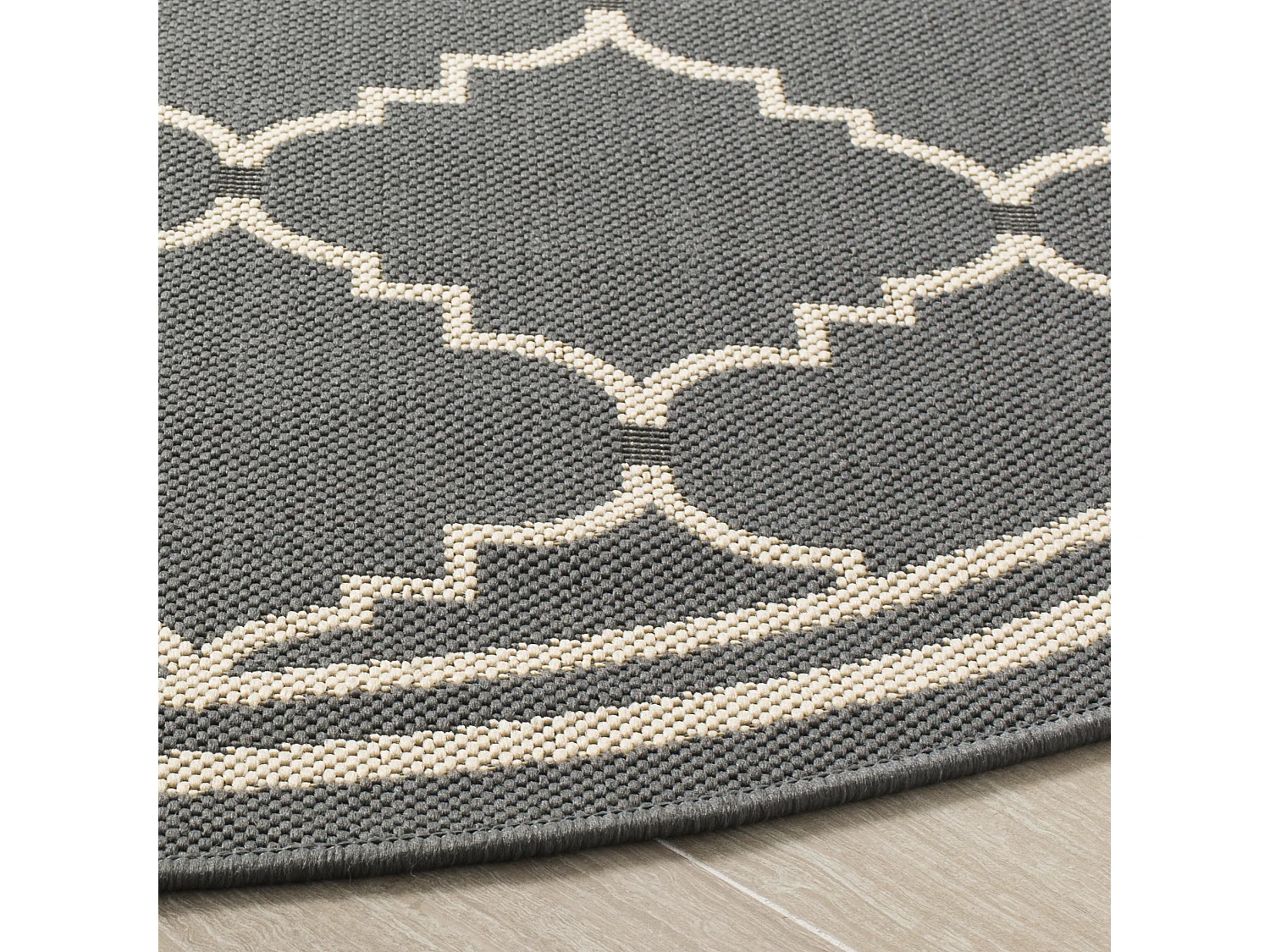 Tapis Gris/Neutre 160 X 160 cm - Oriah