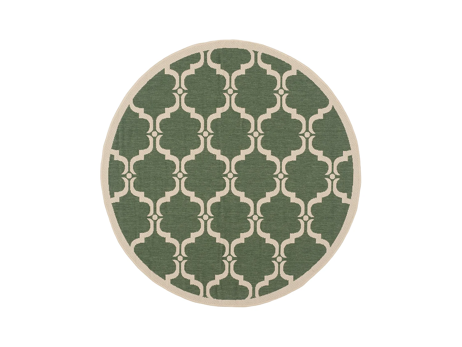 Tapis Vert/Neutre 160 X 160 cm - Lugano