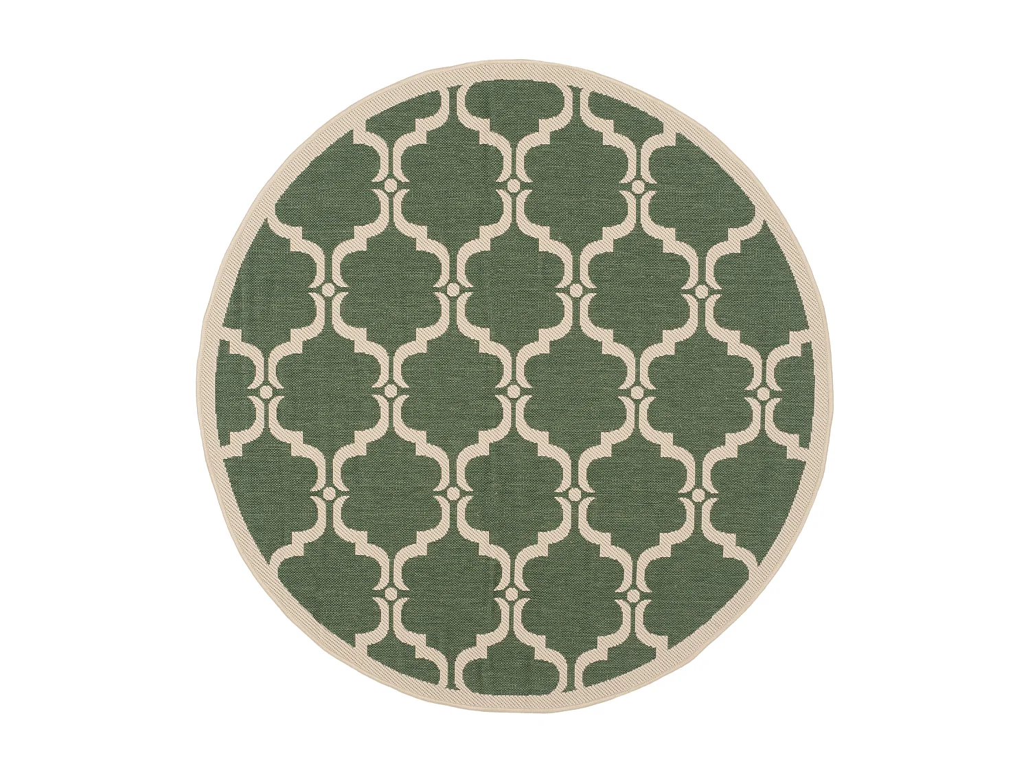 Tapis Vert/Neutre 160 X 160 cm - Lugano