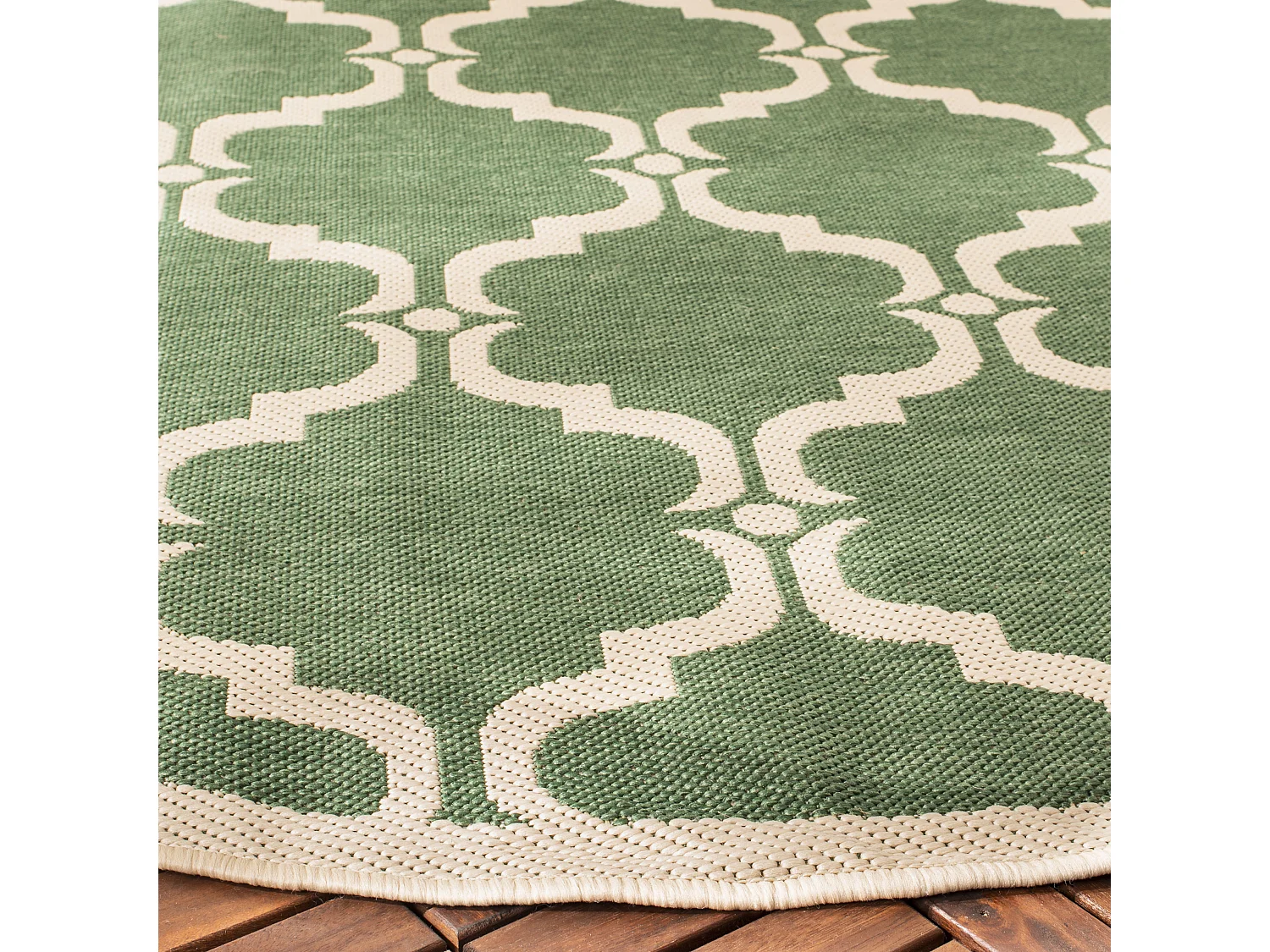 Tapis Vert/Neutre 160 X 160 cm - Lugano