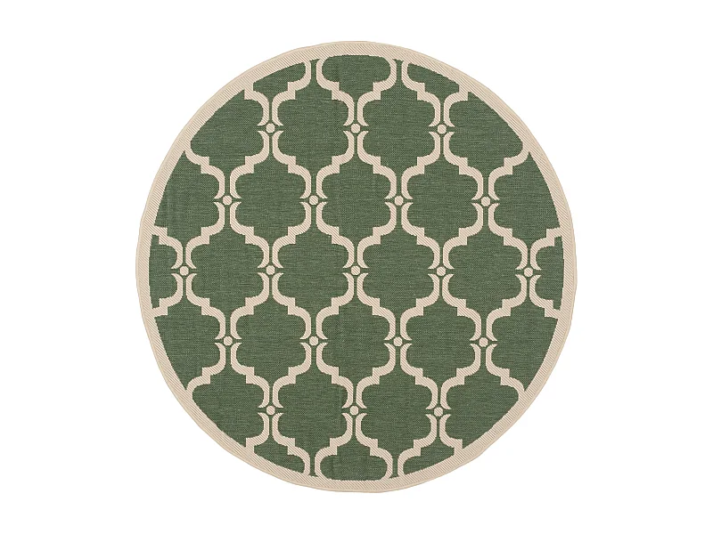 Tapis Vert/Neutre 160 X 160 cm - Lugano