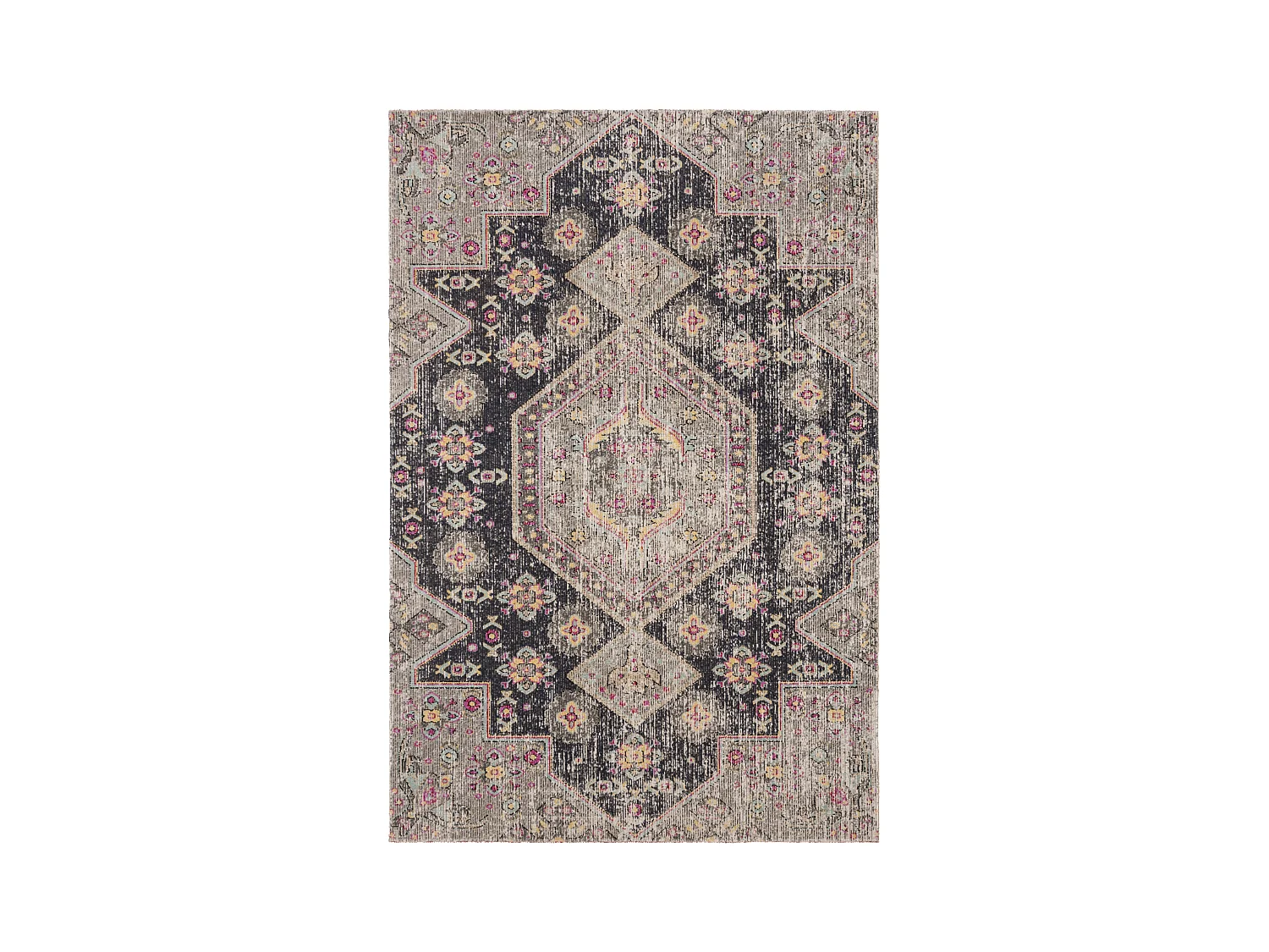 Tapis Noir/Multicolore 155 X 229 cm - Annik
