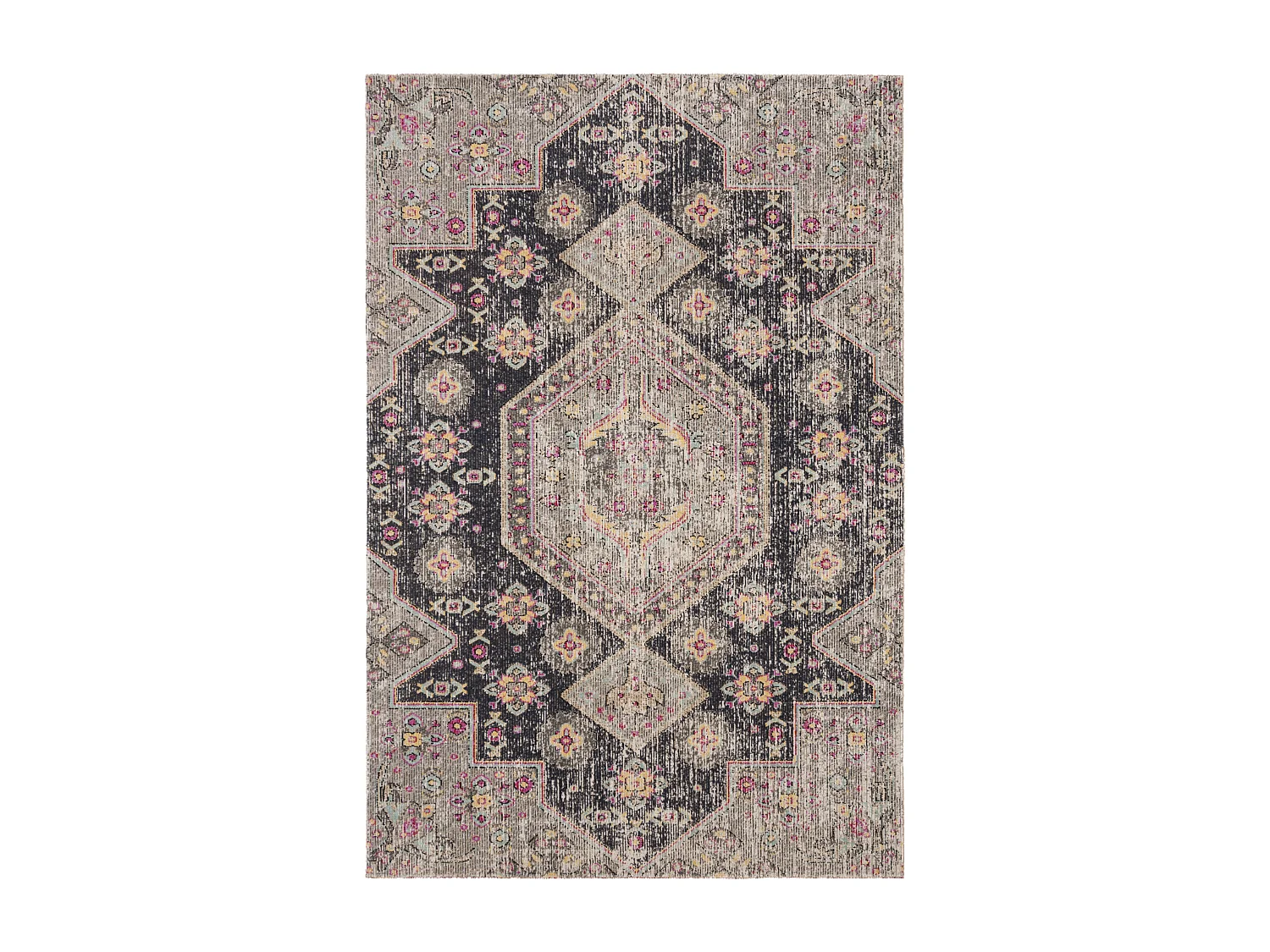 Tapis Noir/Multicolore 155 X 229 cm - Annik