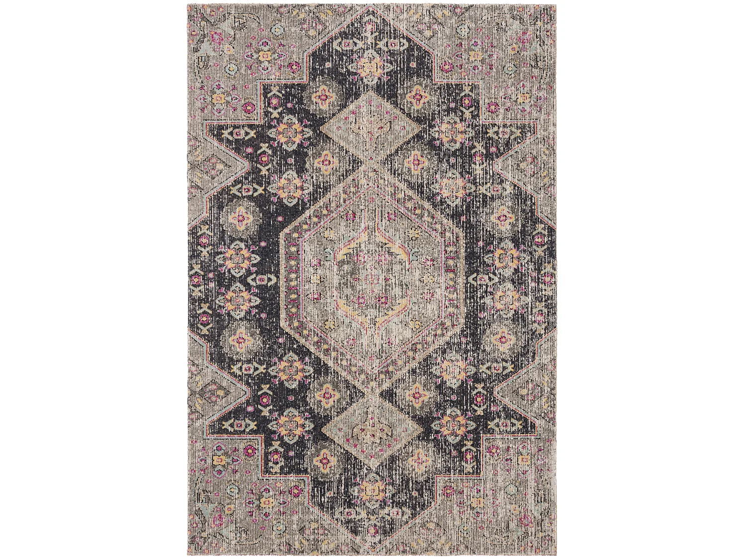 Tapis Noir/Multicolore 155 X 229 cm - Annik