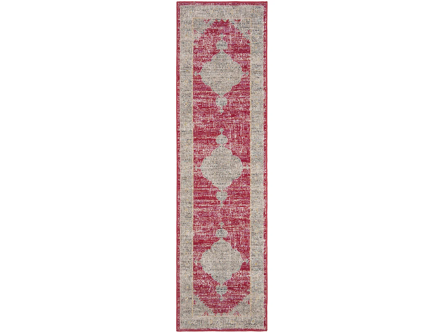 Tapis Rose/Gris 69 X 244 cm - Aleah