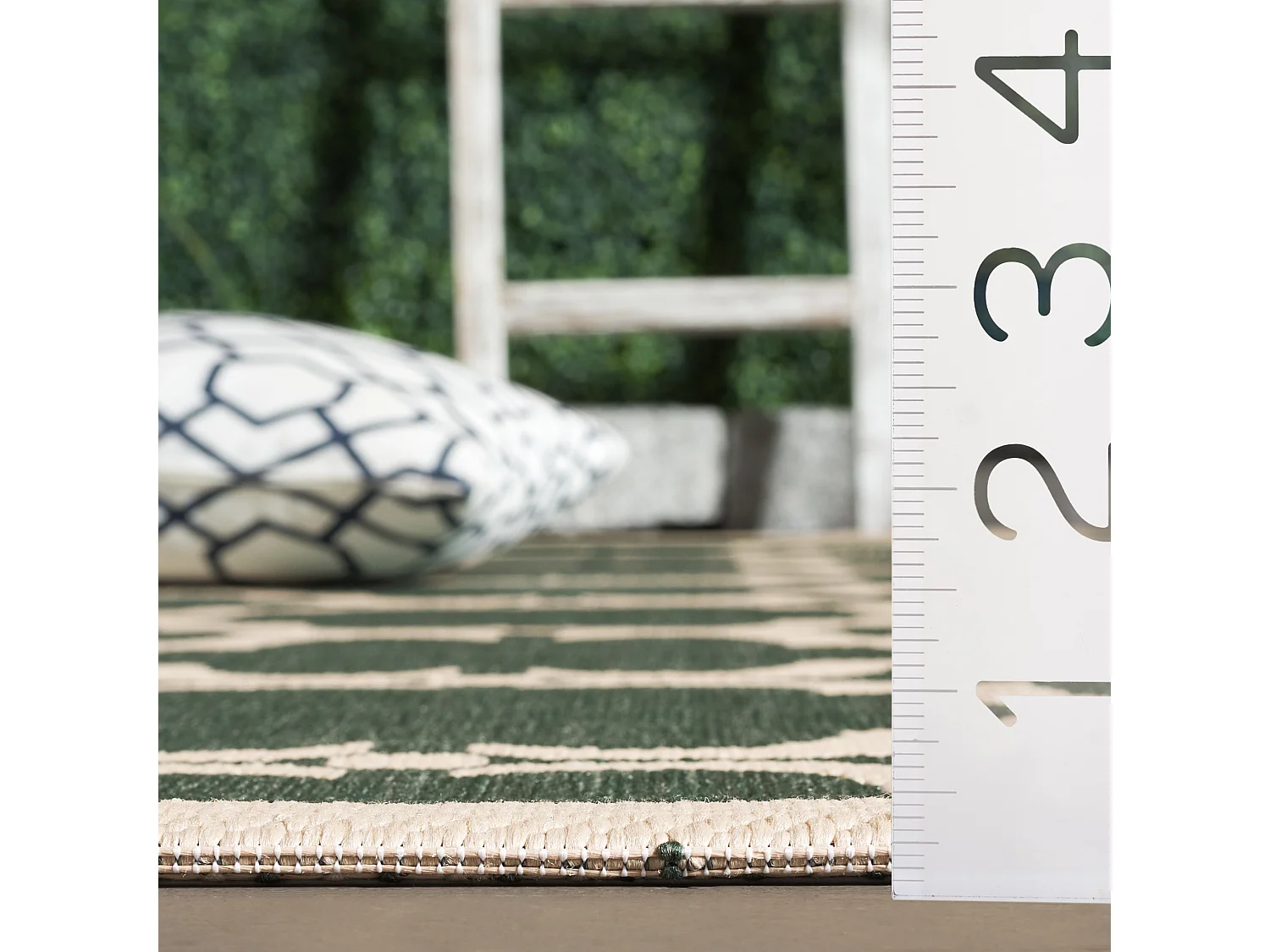 Tapis Vert/Neutre 201 X 290 cm - Lugano