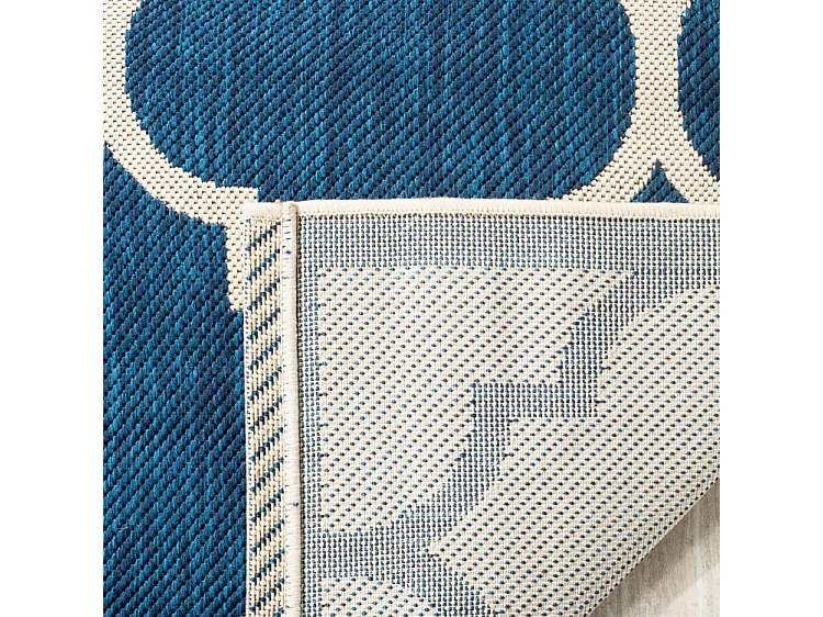 Tapis Bleu Marine/Neutre 79 X 152 cm - Arista