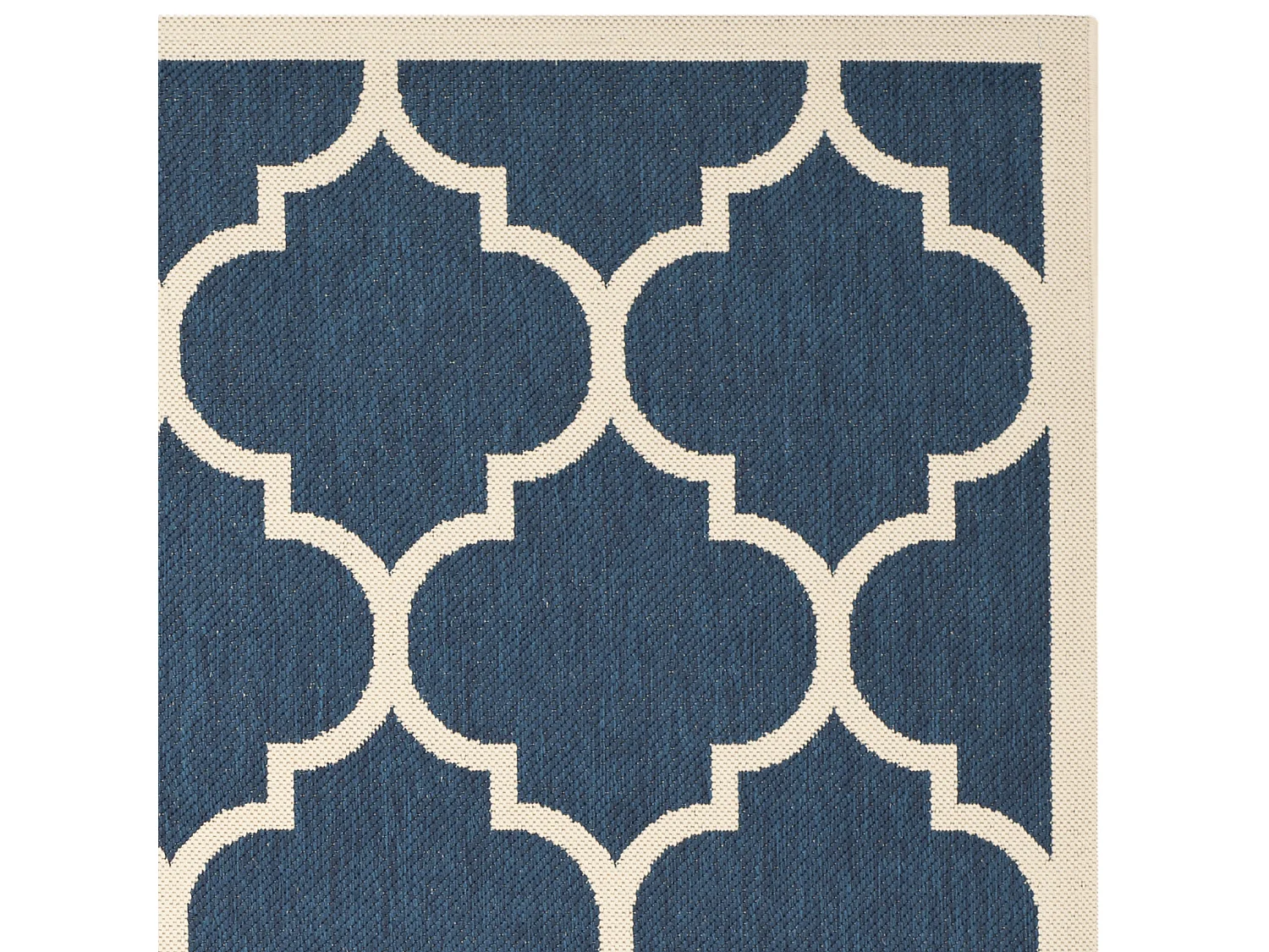 Tapis Bleu Marine/Neutre 79 X 152 cm - Arista
