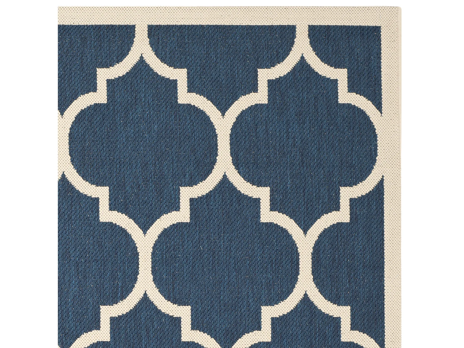 Tapis Bleu Marine/Neutre 79 X 152 cm - Arista