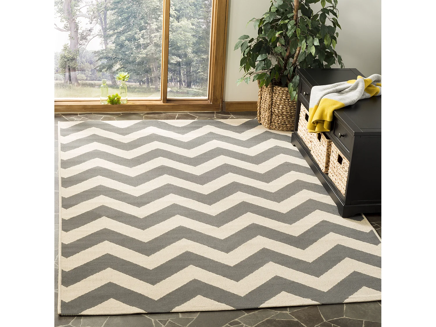 Tapis Gris/Neutre 122 X 170 cm - Chelsea