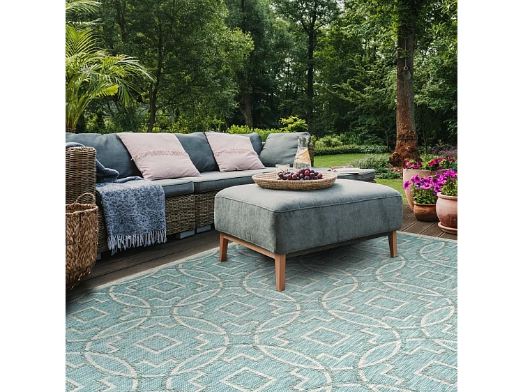 Tapis Bleu/Gris 160 X 231 cm - Jade