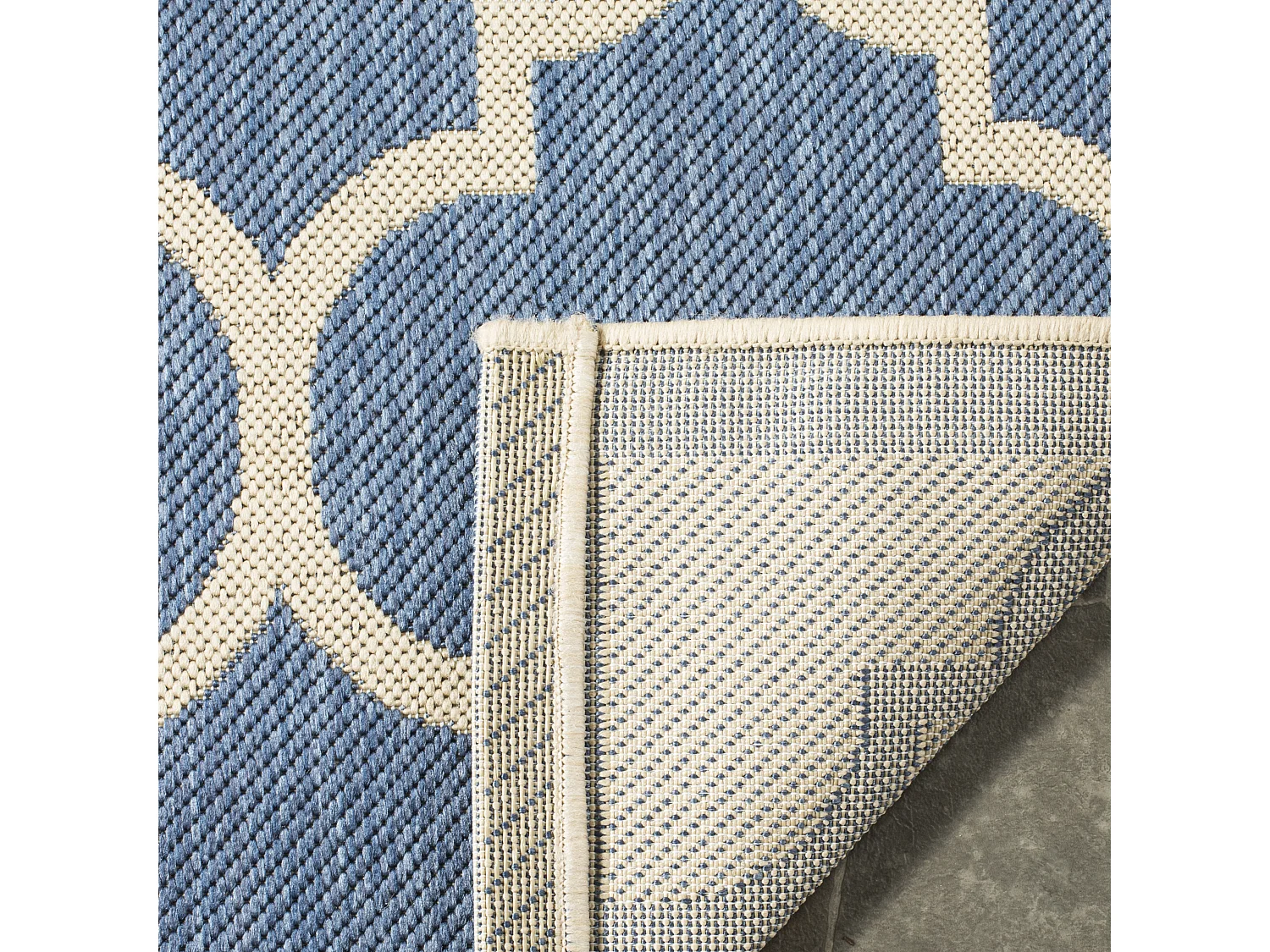 Tapis Bleu/Neutre 122 X 170 cm - Arista