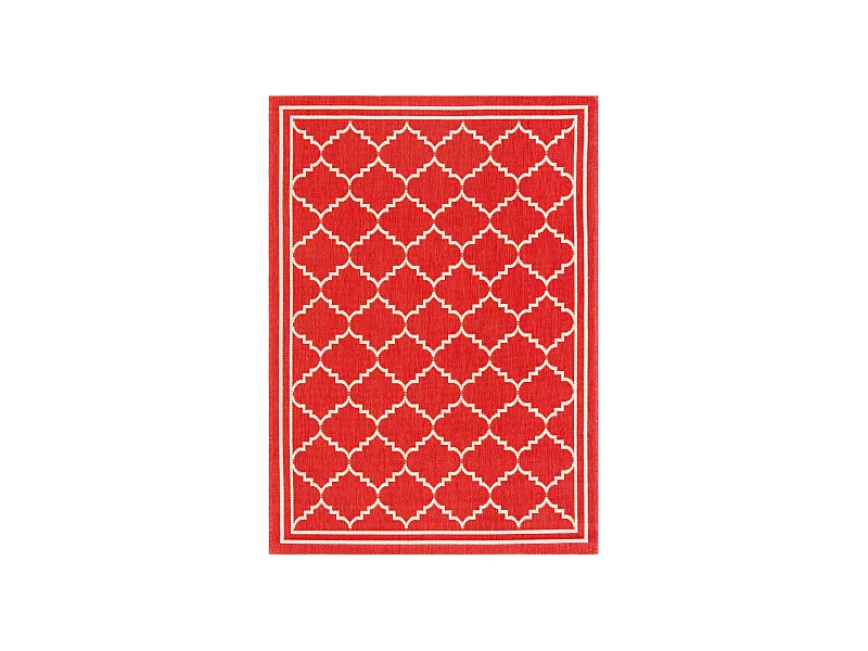 Tapis Rouge/Neutre 122 X 170 cm - Oriah