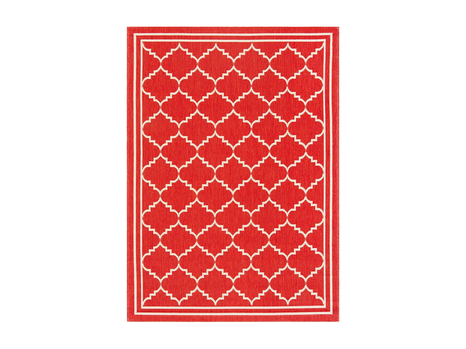 Tapis Rouge/Neutre 122 X 170 cm - Oriah