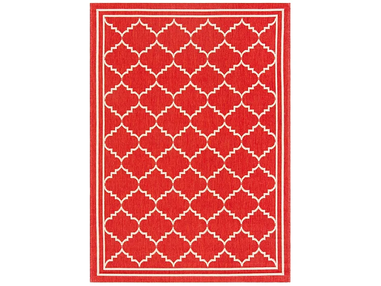 Tapis Rouge/Neutre 122 X 170 cm - Oriah