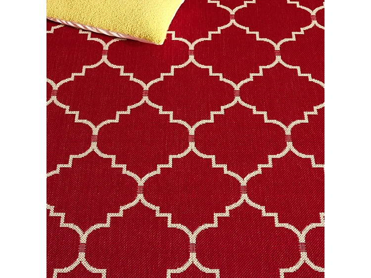 Tapis Rouge/Neutre 122 X 170 cm - Oriah