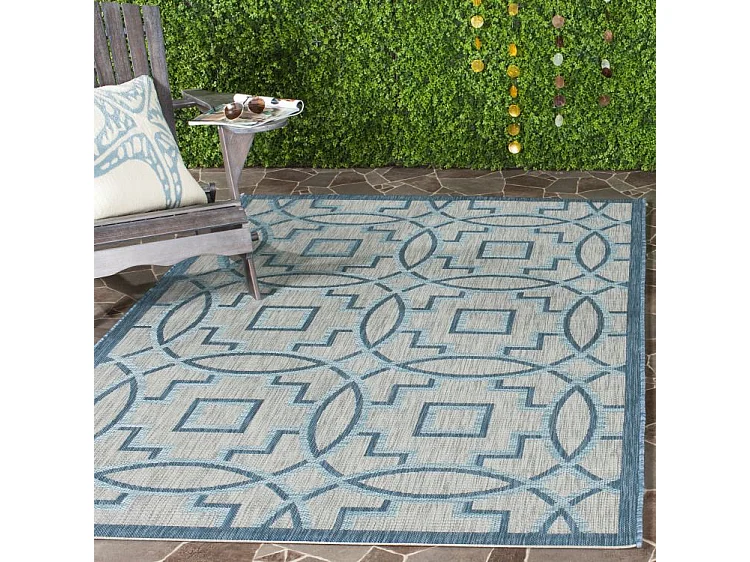 Tapis Gris/Bleu Marine 79 X 152 cm - Jade