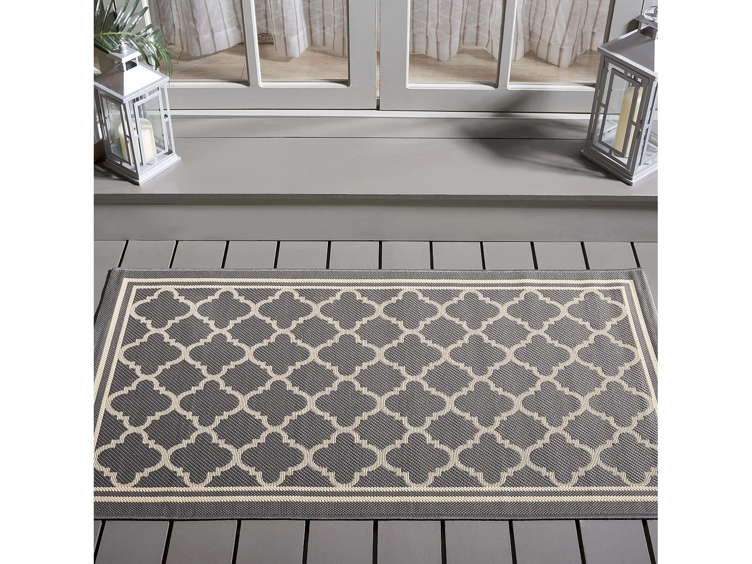 Tapis Gris/Neutre 79 X 152 cm - Bleeker