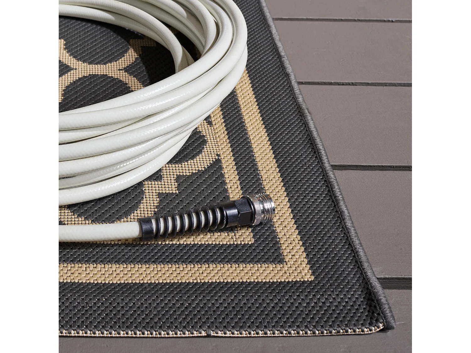 Tapis Gris/Neutre 79 X 152 cm - Bleeker