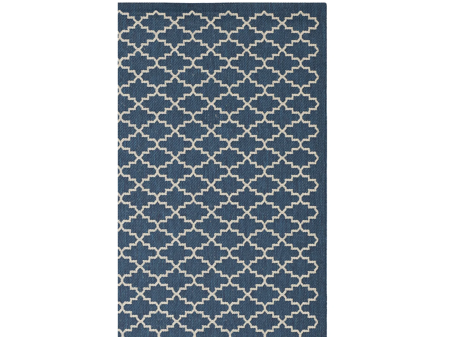 Tapis Bleu Marine/Neutre 79 X 152 cm - Zinnia