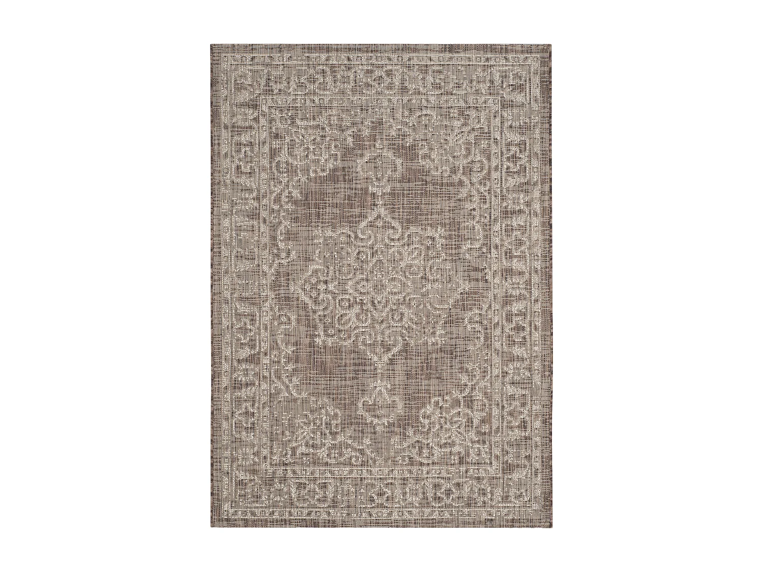 Tapis Marron/Neutre 79 X 152 cm - Mirabelle
