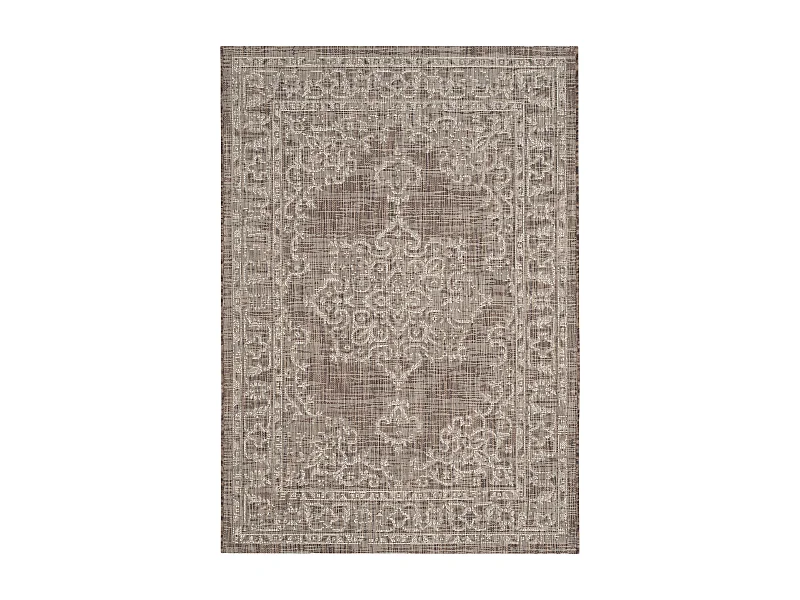 Tapis Marron/Neutre 79 X 152 cm - Mirabelle
