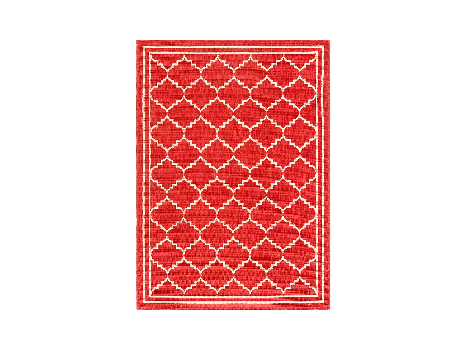 Tapis Rouge/Neutre 160 X 231 cm - Oriah