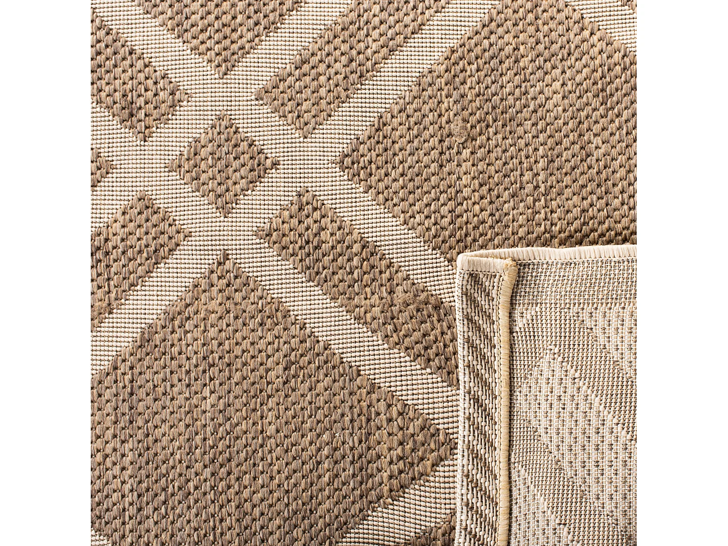 Tapis Marron/Neutre 79 X 152 cm - Thalia
