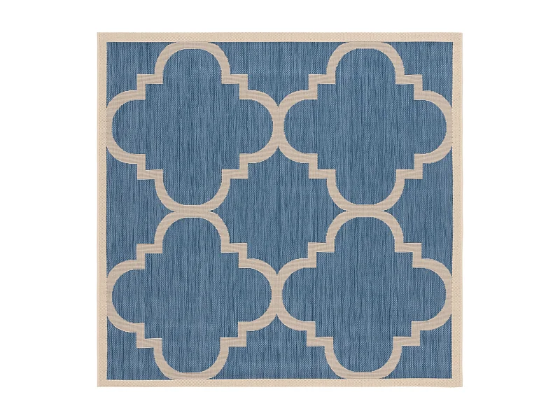 Tapis Bleu/Neutre 160 X 160 cm - Jojo