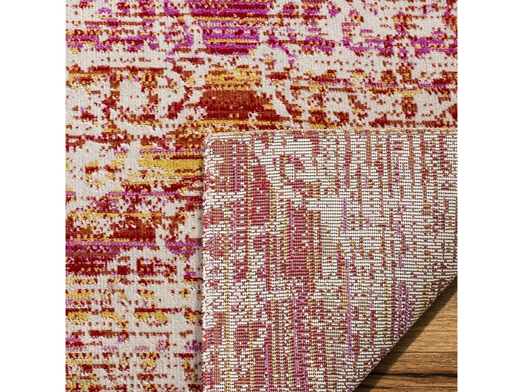 Tapis Rose/Multicolore 91 X 152 cm - Faye