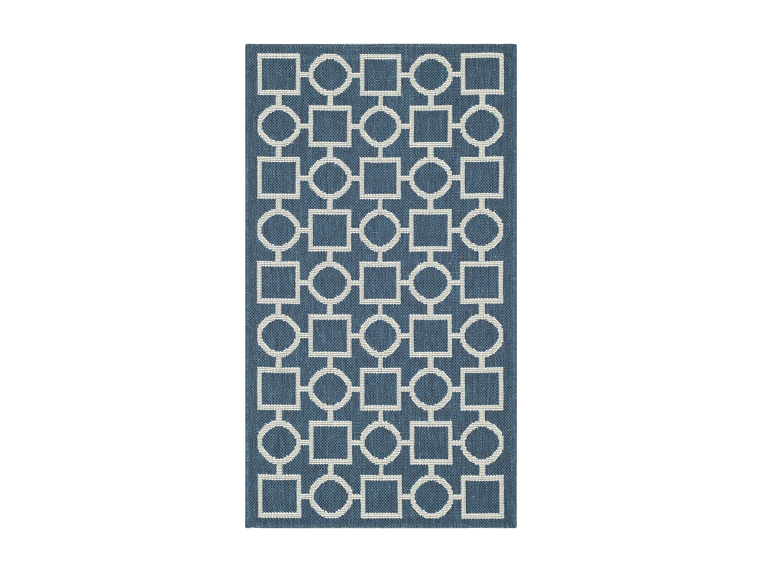 Tapis Bleu Marine/Neutre 79 X 152 cm - Capri