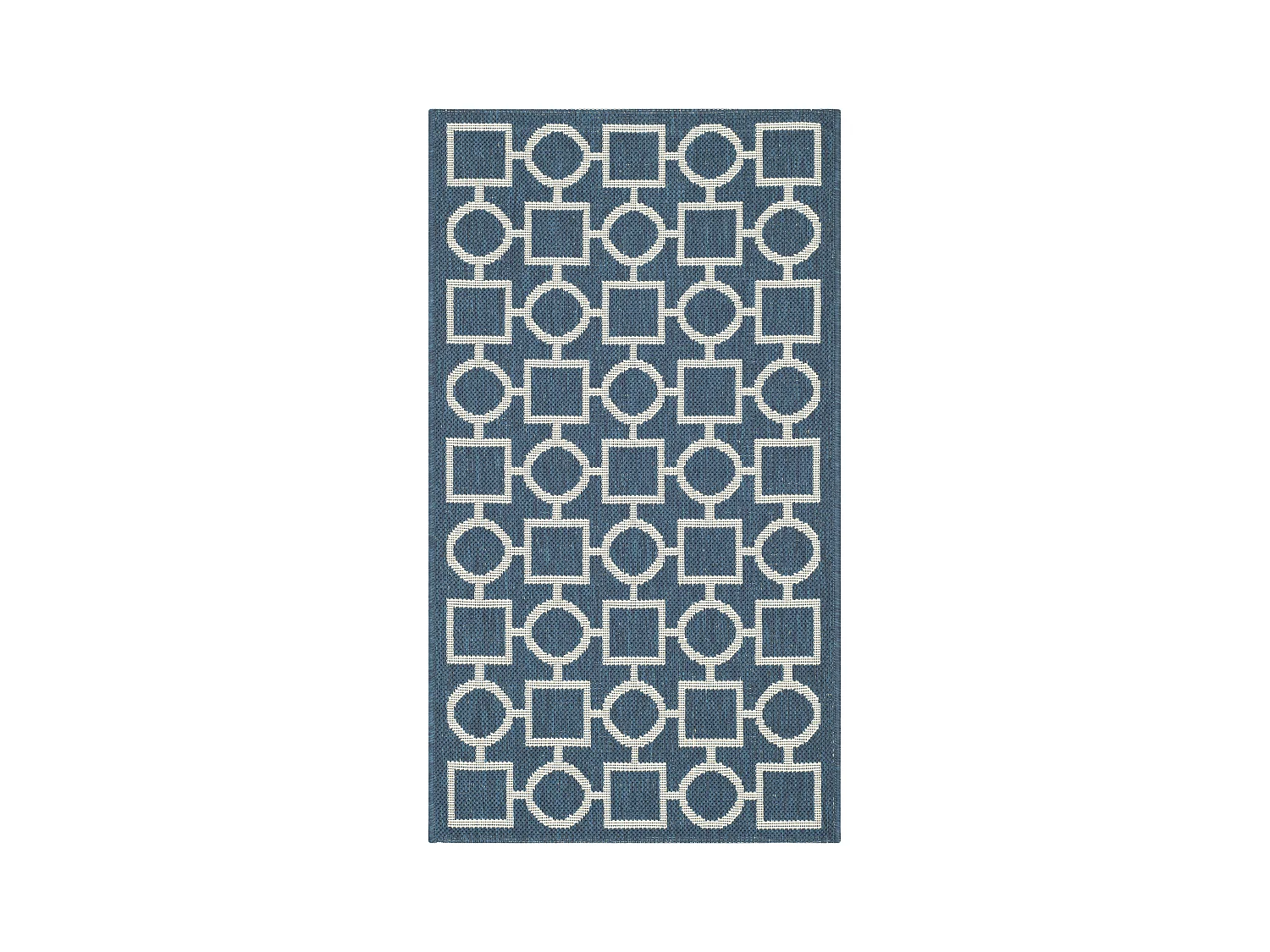 Tapis Bleu Marine/Neutre 79 X 152 cm - Capri