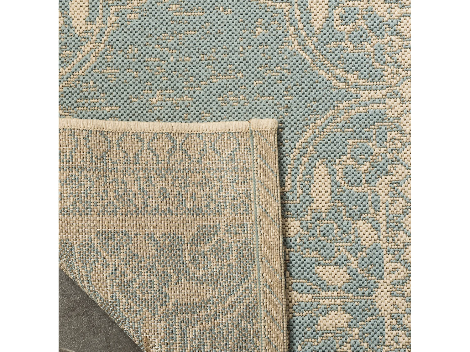Tapis Bleu/Neutre 122 X 183 cm - Borano