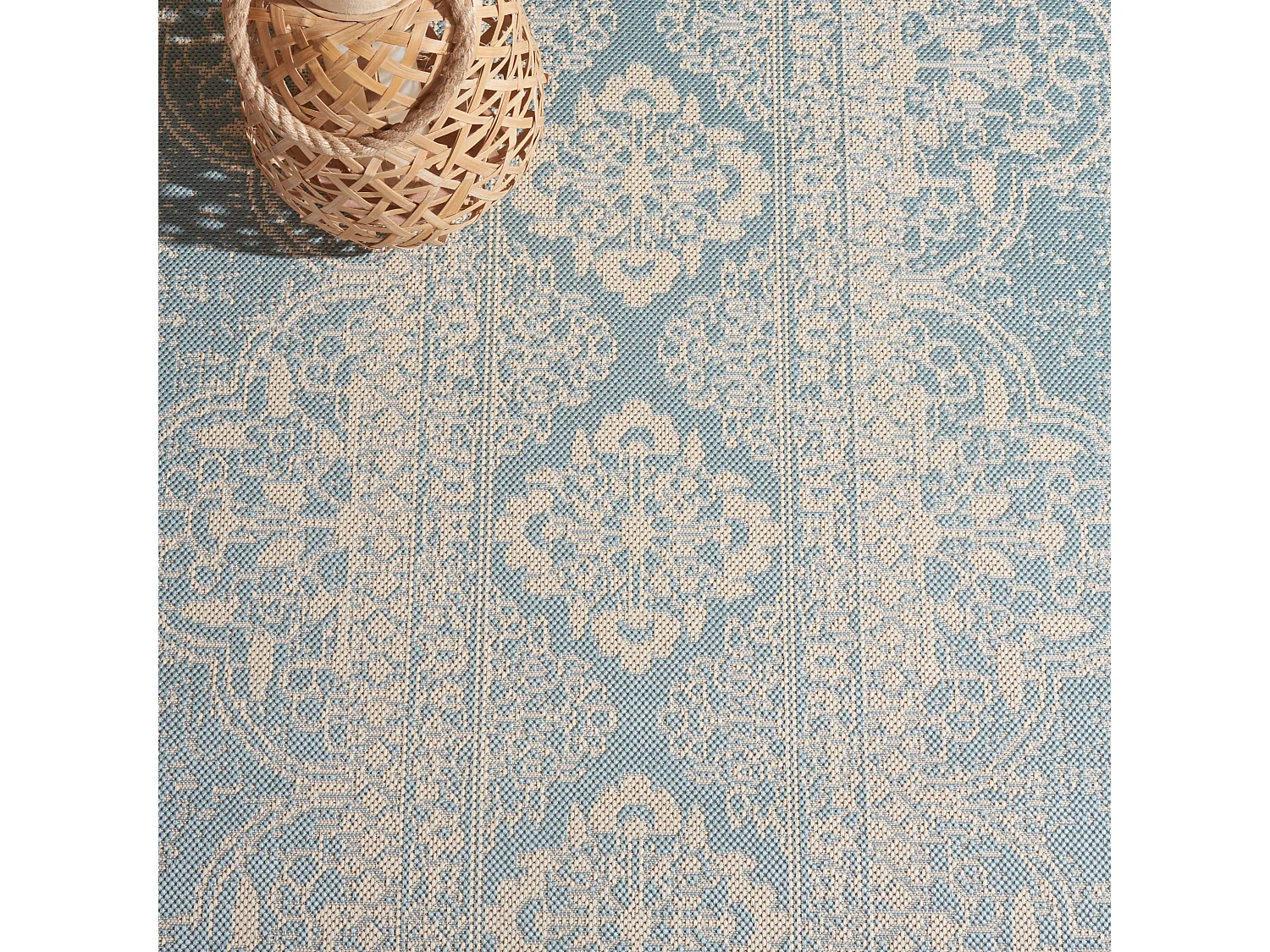 Tapis Bleu/Neutre 122 X 183 cm - Borano